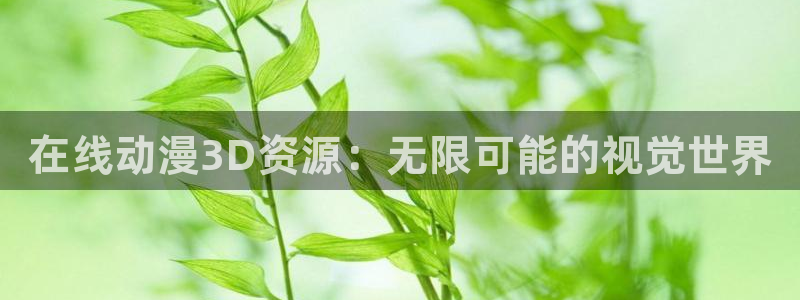 动漫天堂：在线动漫3D资源：无限可能的视觉世界